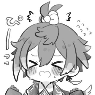 同人创作联动昨天的钟离呆毛帖改了个图