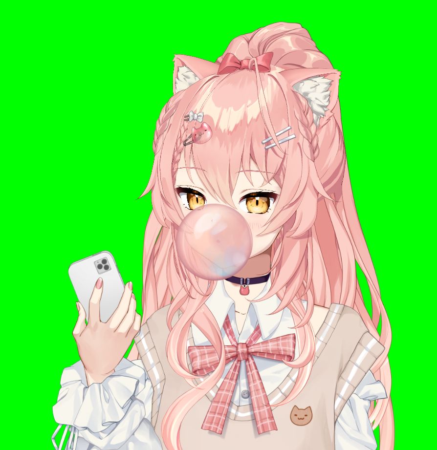 是不是没有单马尾在正中间的v啊