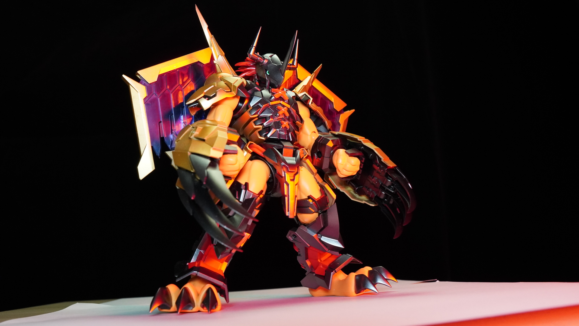 [拼装] 万代 frs 战斗暴龙兽 金属喷涂