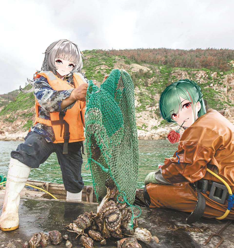 维内托海边晒鲍鱼