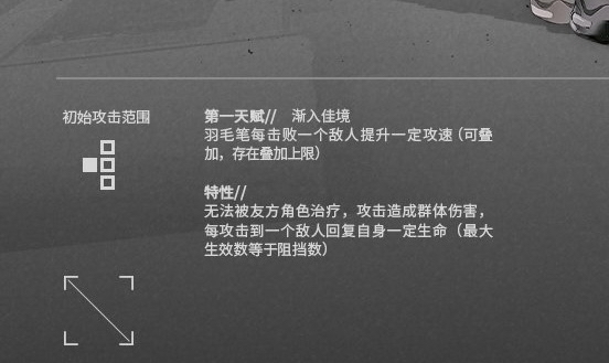 网页游戏综合讨论 明日方舟-罗德岛驻艾泽拉斯大使馆 瞎氵 羽毛笔天赋