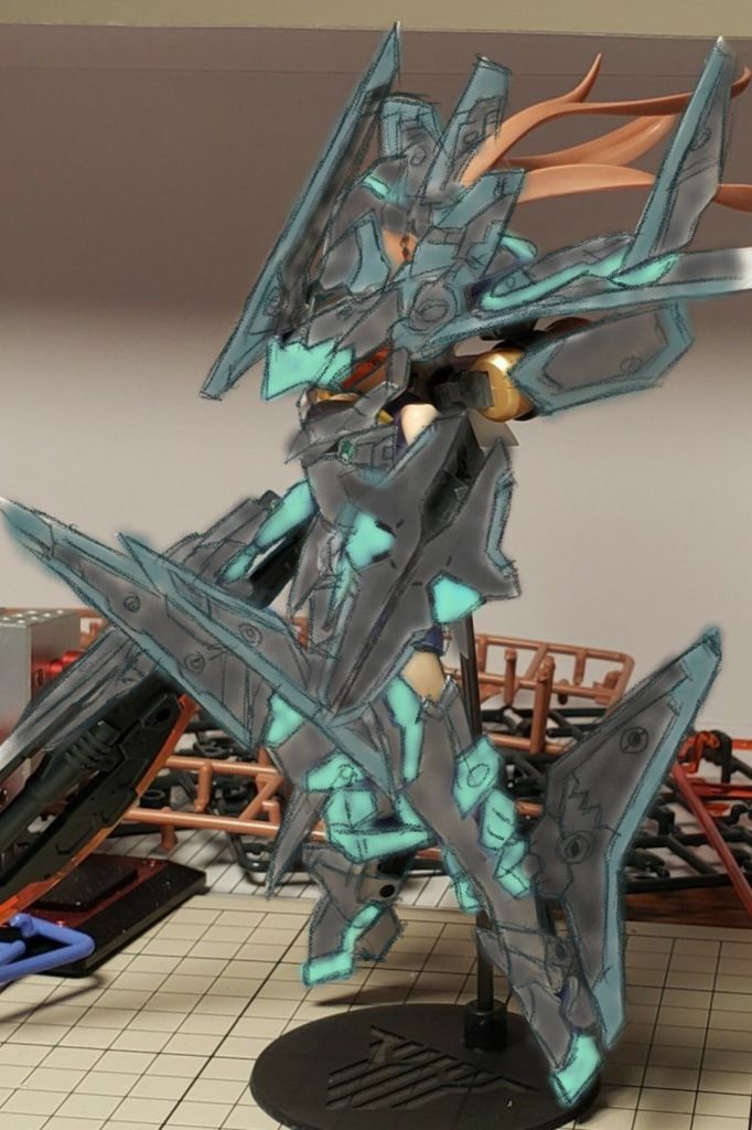 拼装小迷糊机娘改色