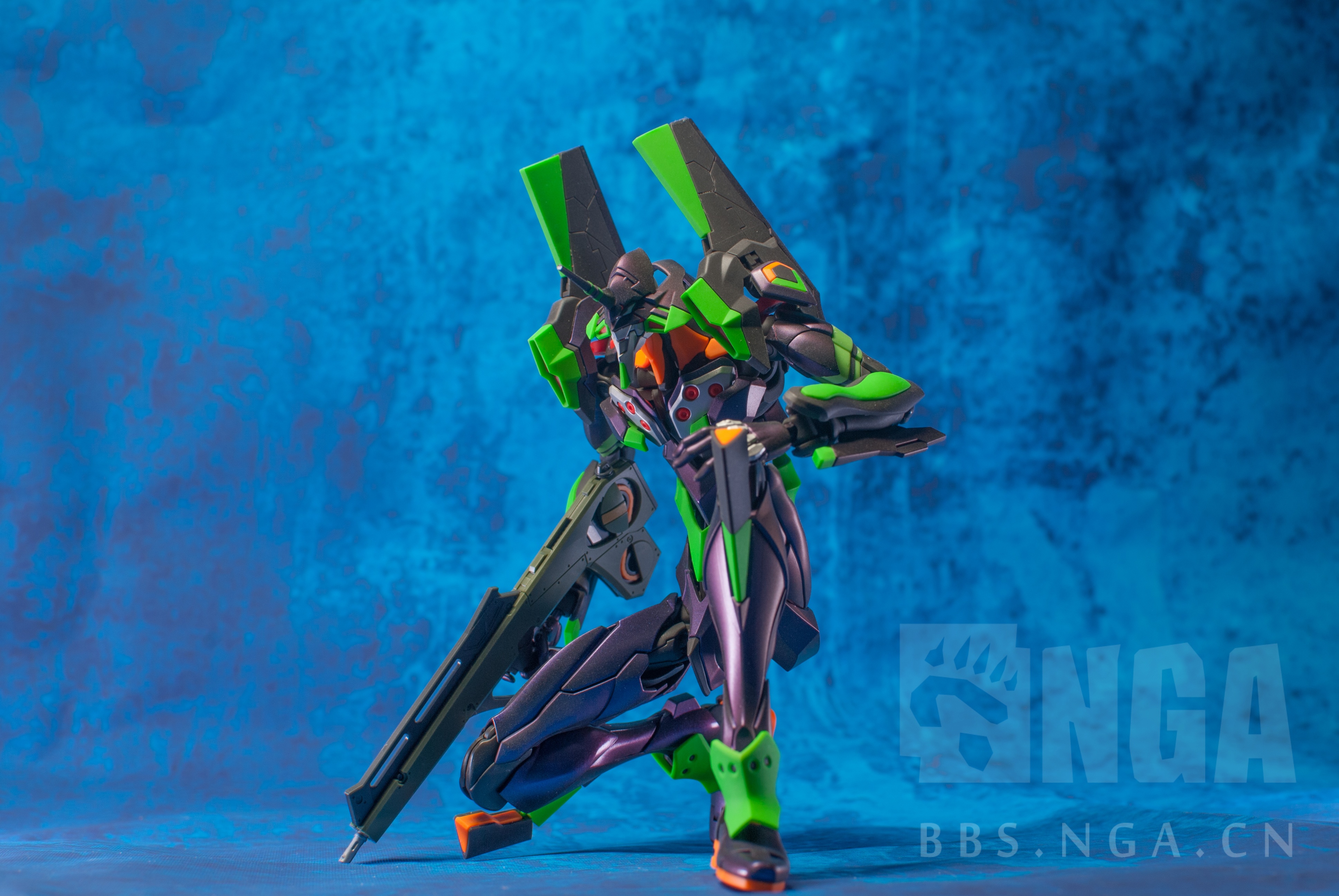 拼装rg初号机变色龙涂装