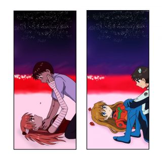 eva终看完了整片最大的震撼还是明日香与真嗣的沙滩镜头