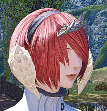 [发型氵]随手拍了一下龙娘3号脸用2b发型的效果图.(有正侧面)