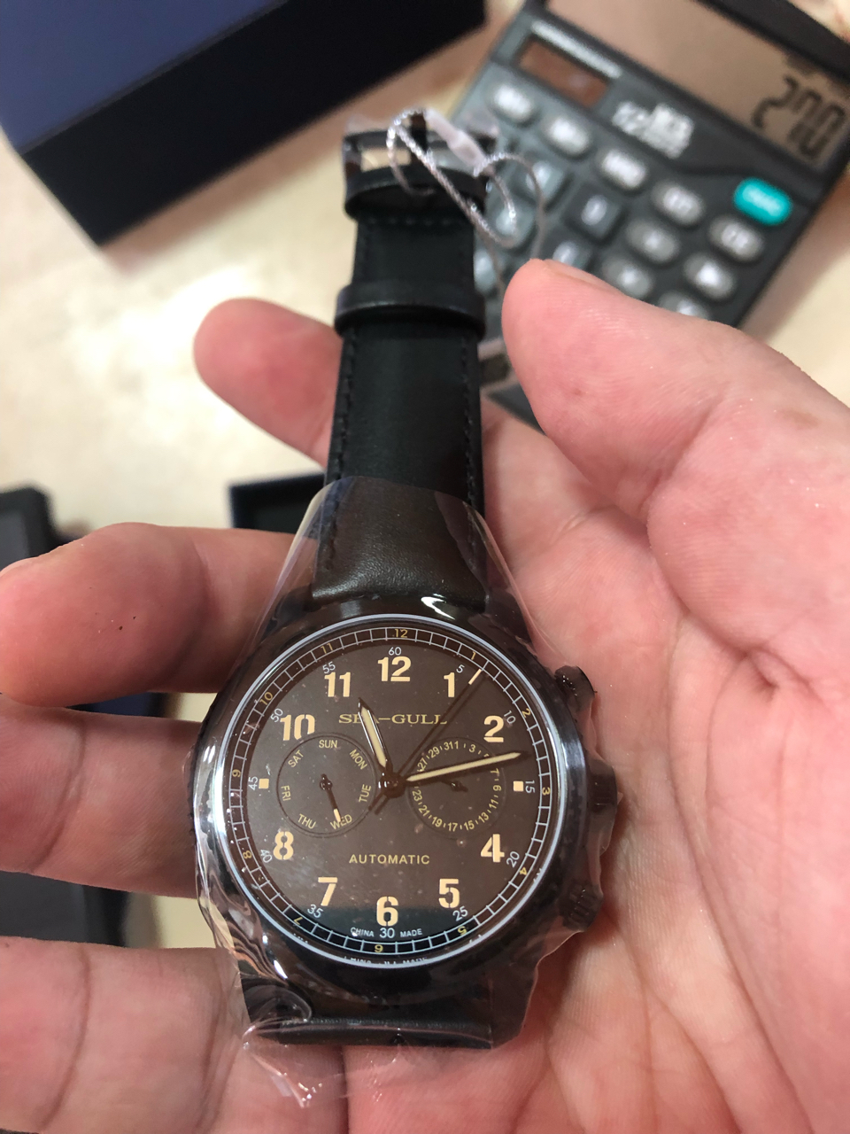 刚入手了一个海鸥飞行员机械表