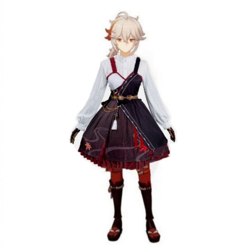 脑洞氵女装注意关于我给万叶穿上主题lo裙这件事