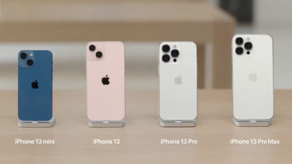 苹果放出iphone13系列四款机型全9色实拍图