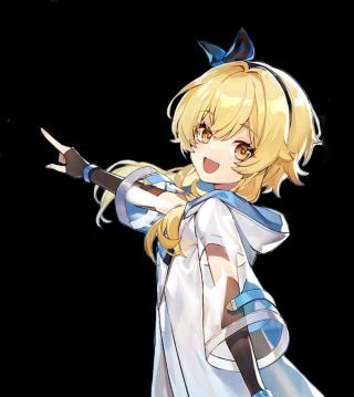 闲聊杂谈萌新提问这张活泼可爱的荧妹求一份清晰度高点的全身立绘