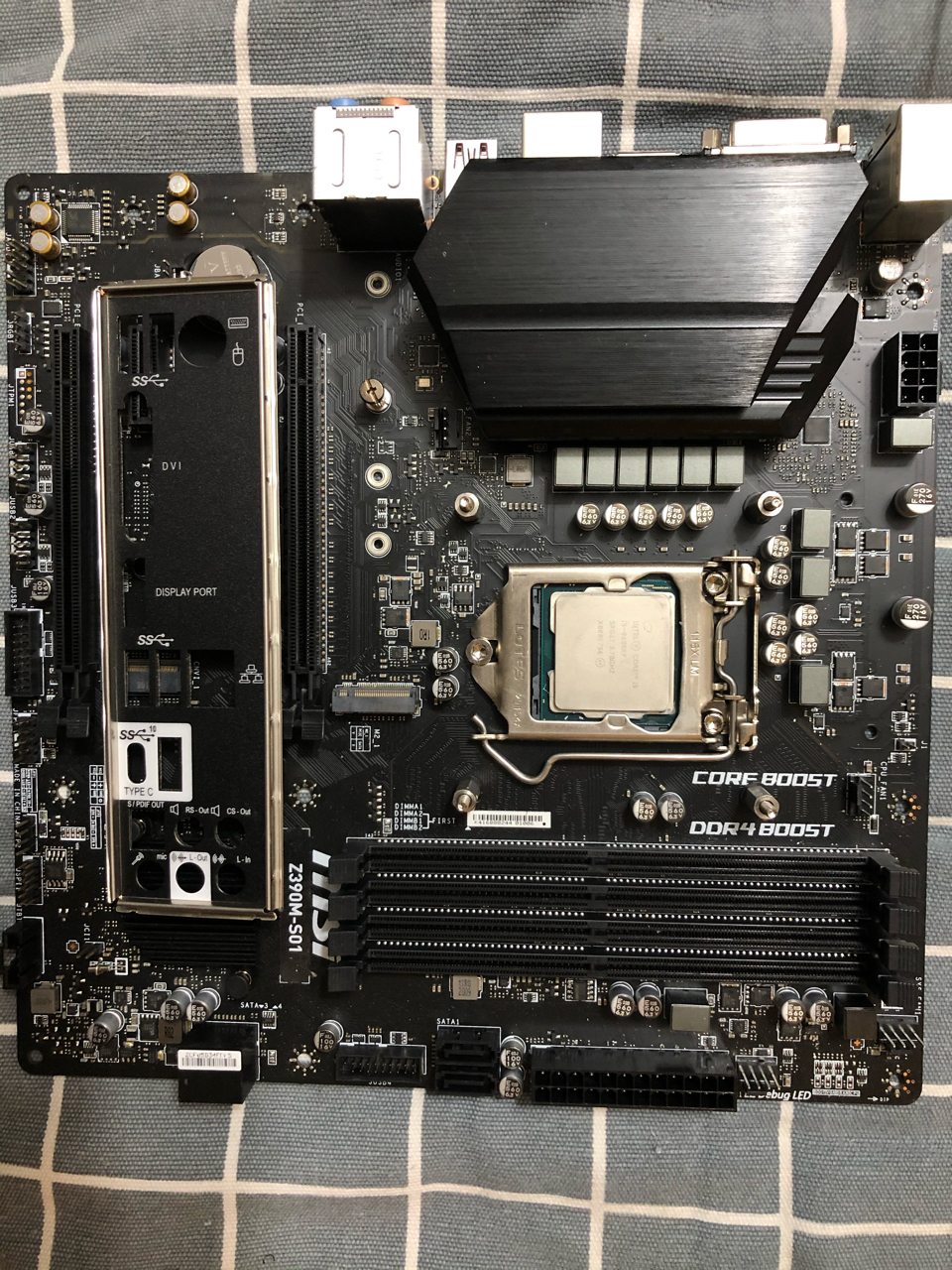 电脑硬件卖掉了intelcpu9600kf主板微星z390m套装