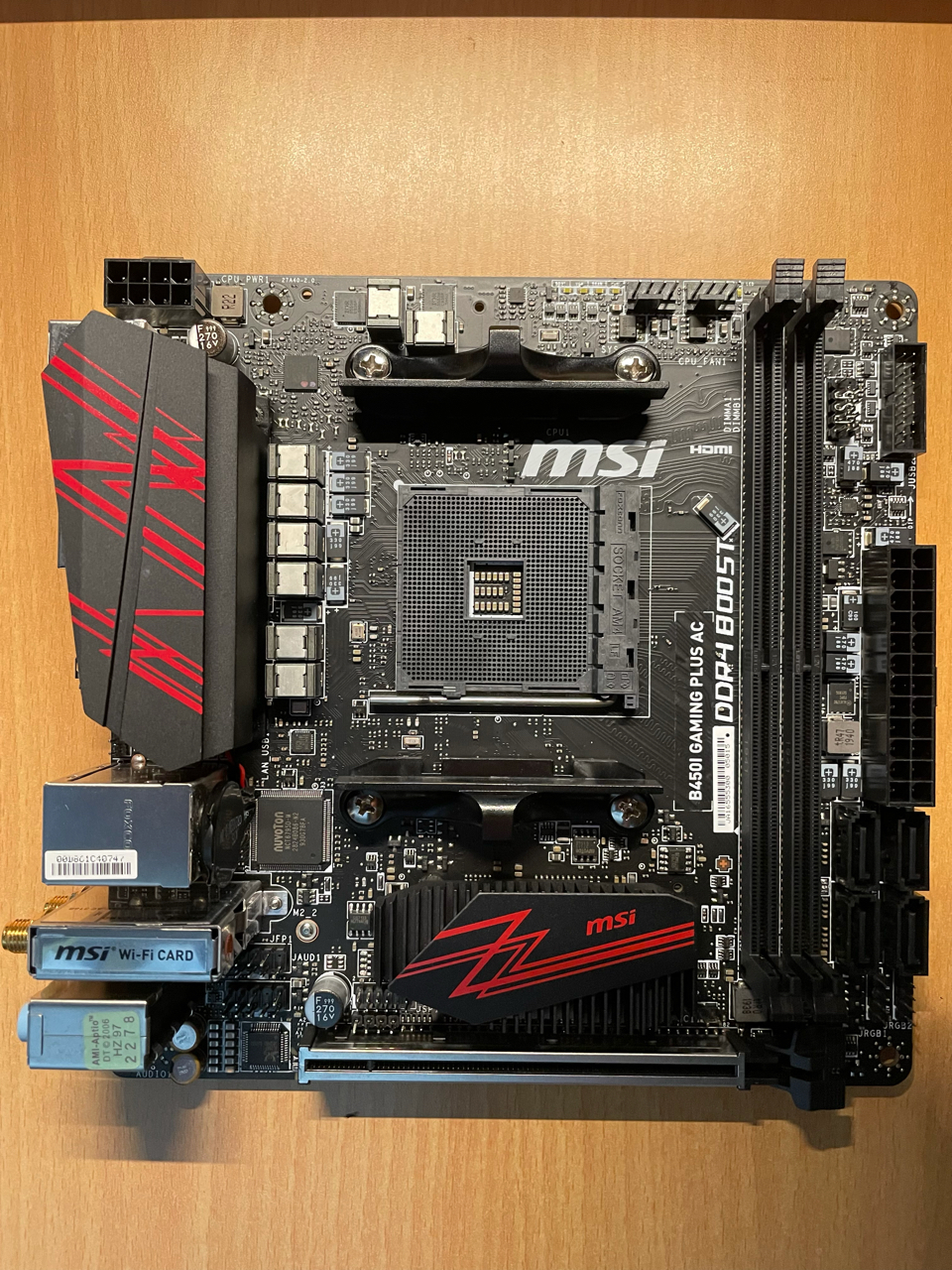 出一块微星b450i主板