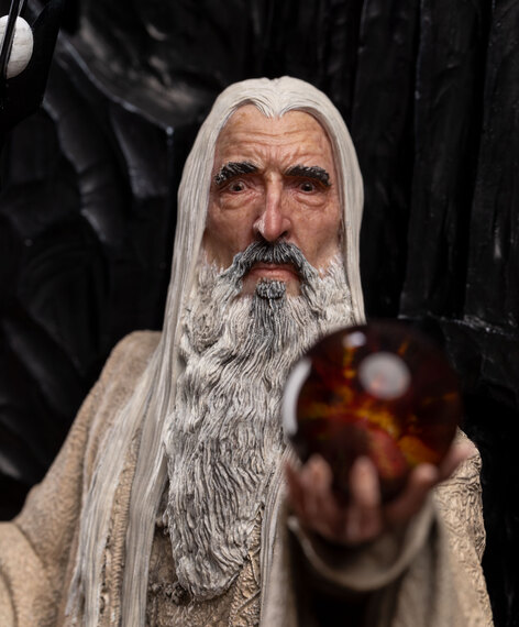 新闻资讯wetaworkshop魔戒电影20周年系列王座上的萨鲁曼16雕像预售