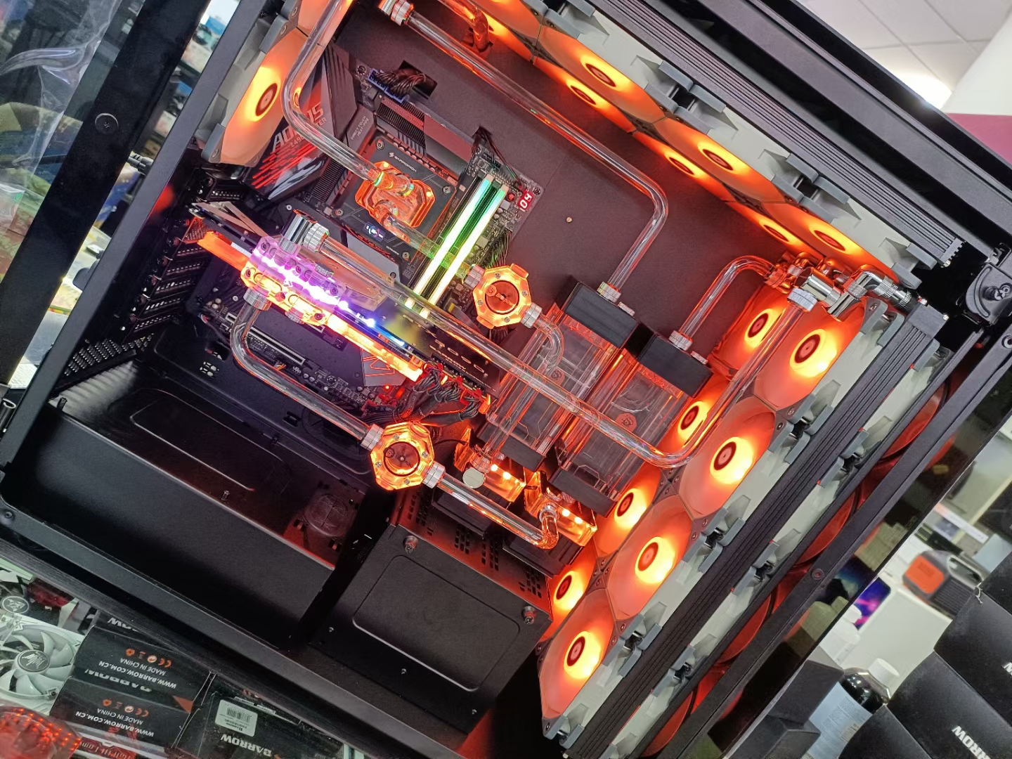 作业贴迟到很久几个月的电脑水冷发帖晒图