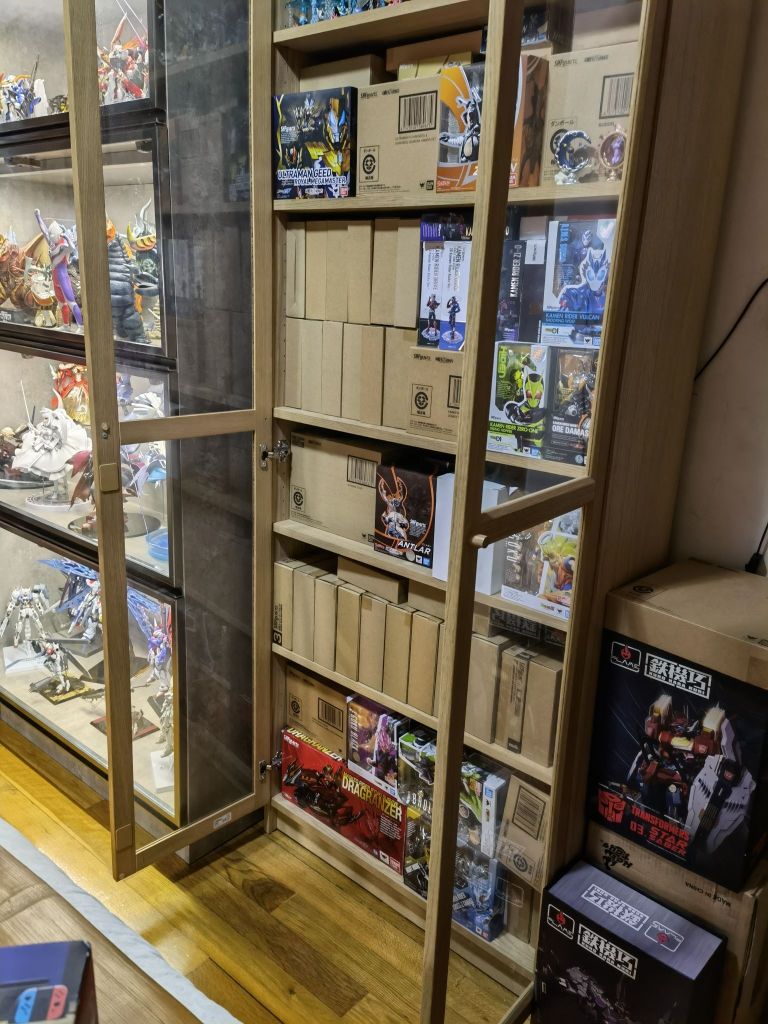 拼装手办柜忙了两天终于放好了来交个作业