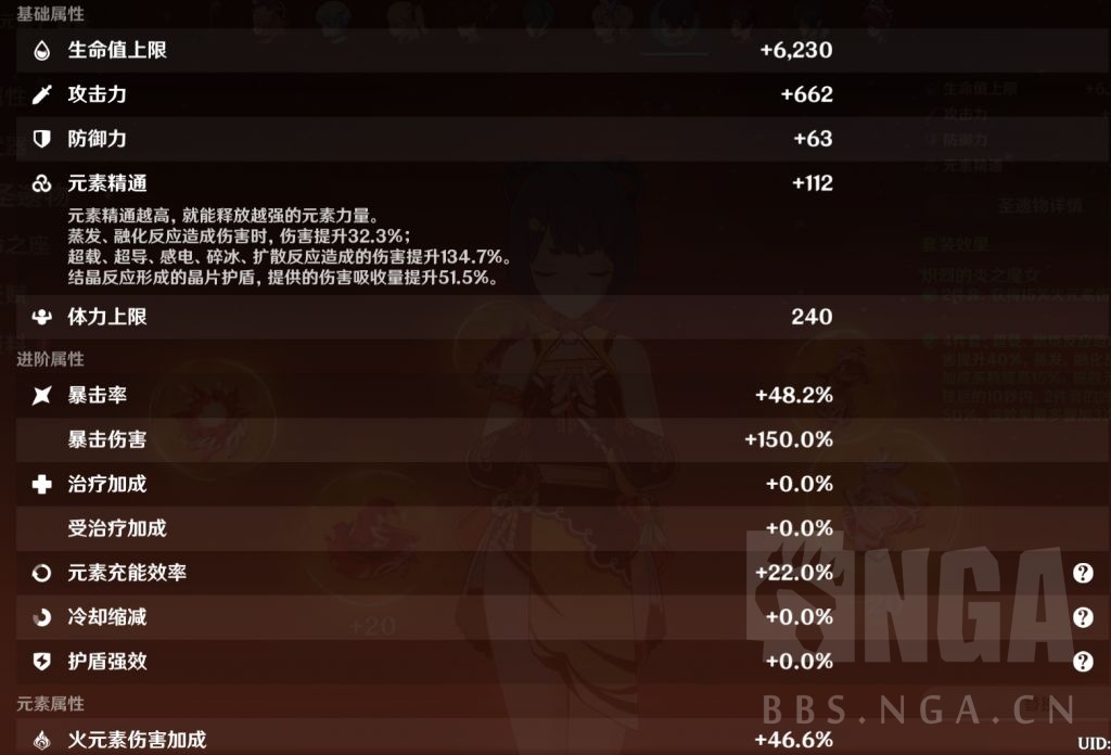 闲聊杂谈让我看看泥潭各位毕业香菱的面板圣遗物属性吧