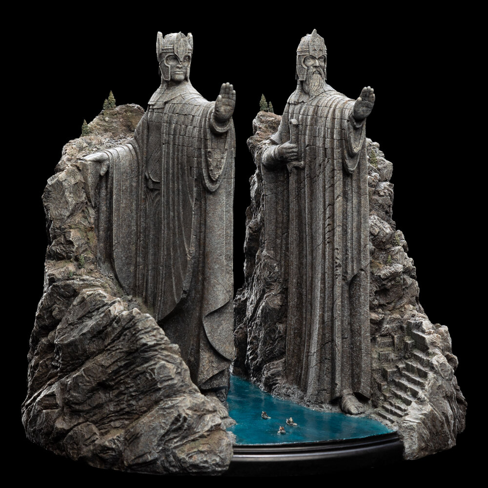 weta workshop:魔戒电影20周年系列 阿刚那斯之门 the argonath 雕像