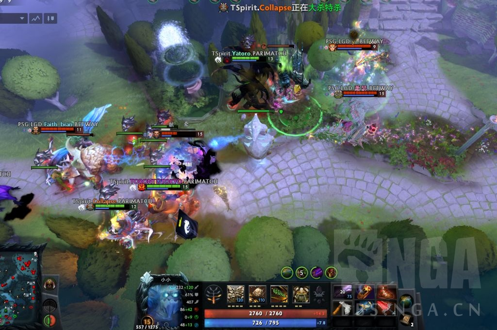 总决赛第五局下路二塔团战真的不是lgd给机会吗?