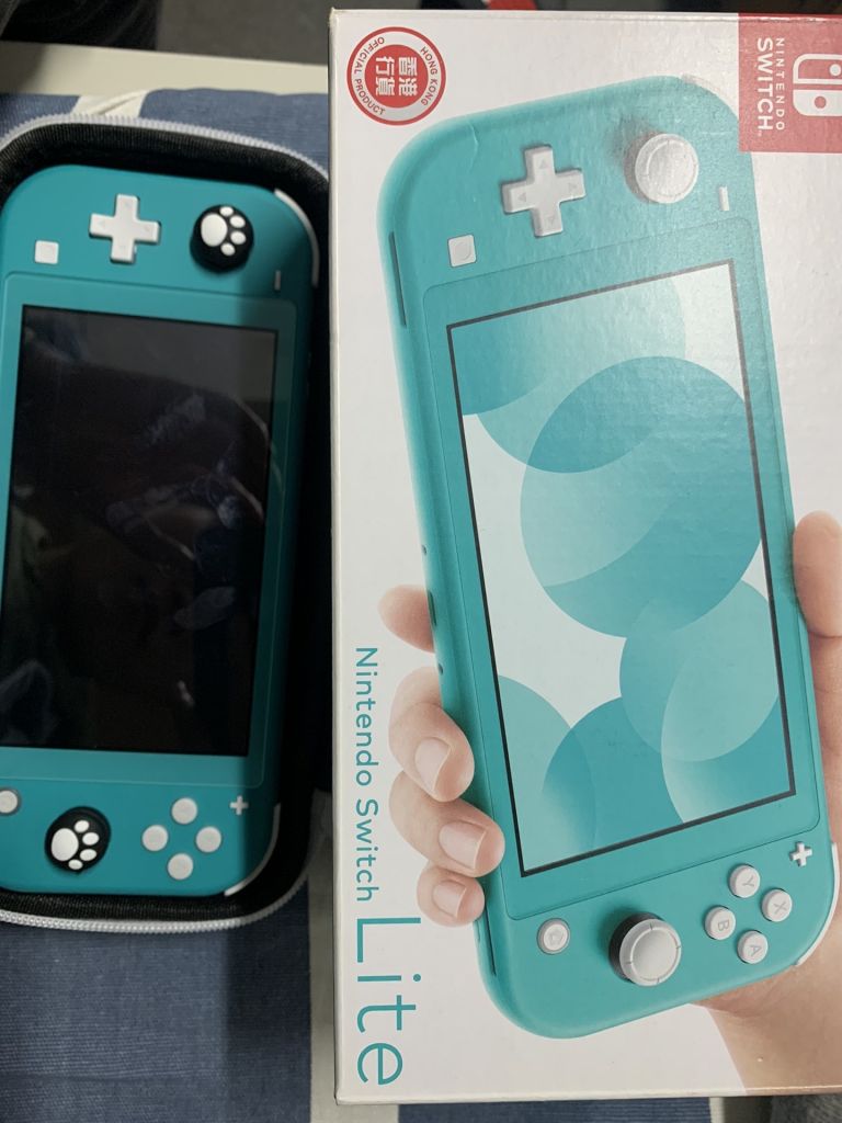 (已出)出95新港版蓝绿色switch lite850到付 285塞尔达带盒包邮
