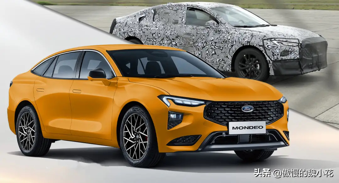 2022款蒙迪欧路试车曝光取消大嘴格栅换装一体式大屏