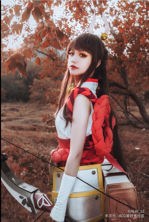 [搬运][cosplay]王者荣耀伽罗 花见巫女