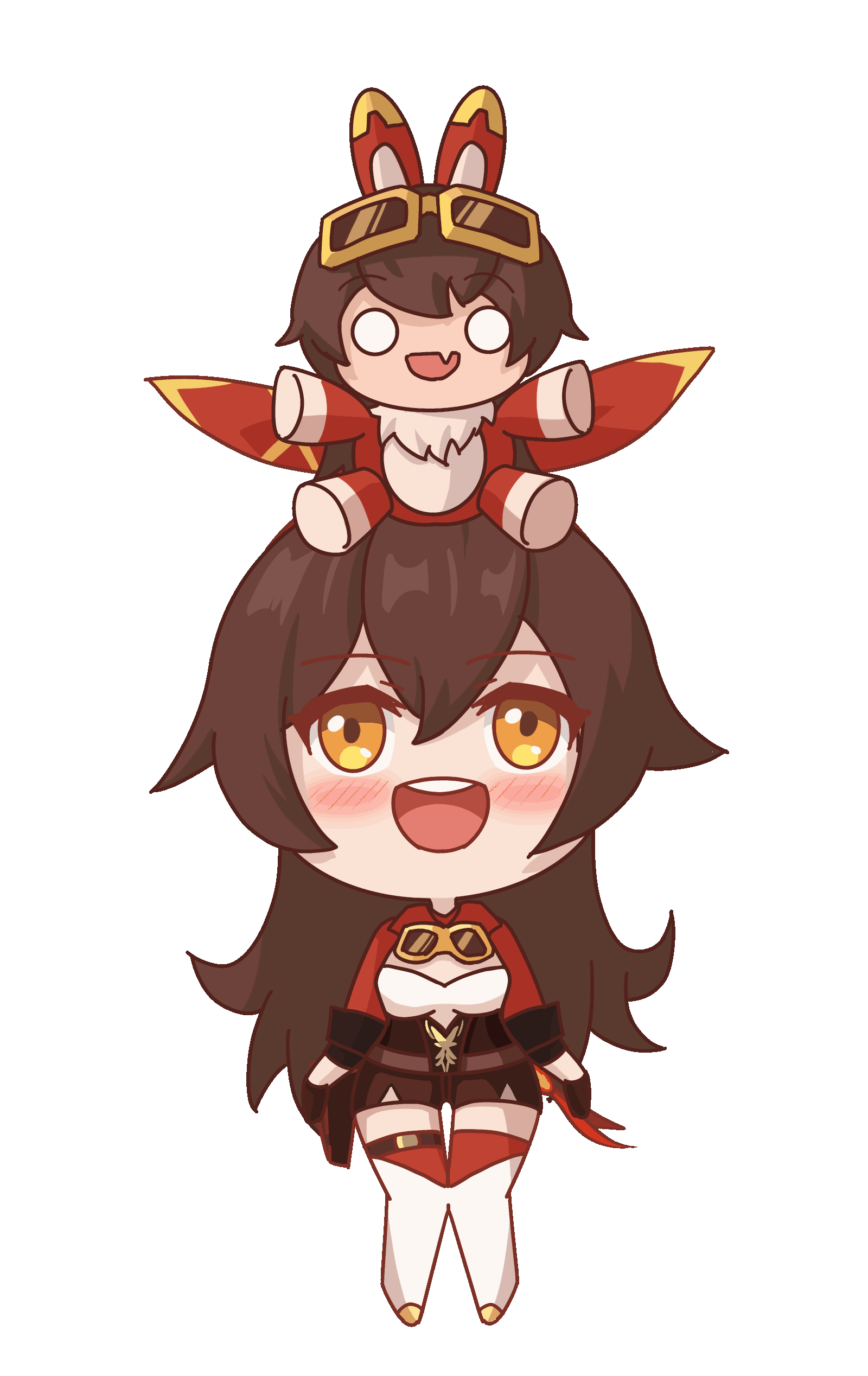 闲聊杂谈兔兔伯爵发射器安柏一些p站图和表情包by纳菲猫