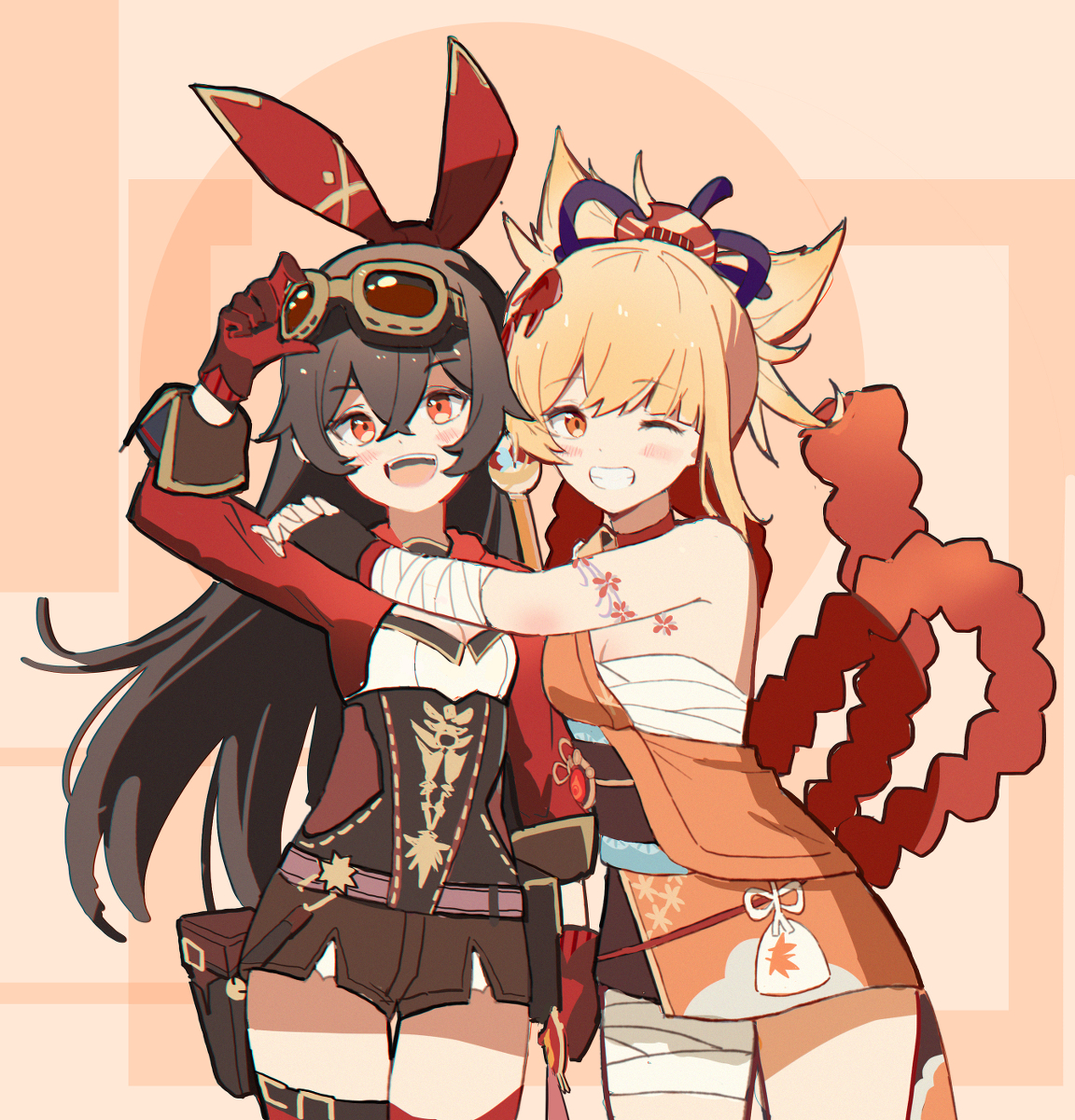 闲聊杂谈兔兔伯爵发射器安柏一些p站图和表情包by纳菲猫