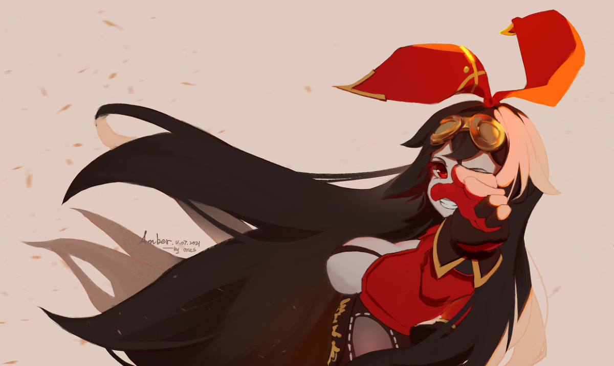 闲聊杂谈兔兔伯爵发射器安柏一些p站图和表情包by纳菲猫