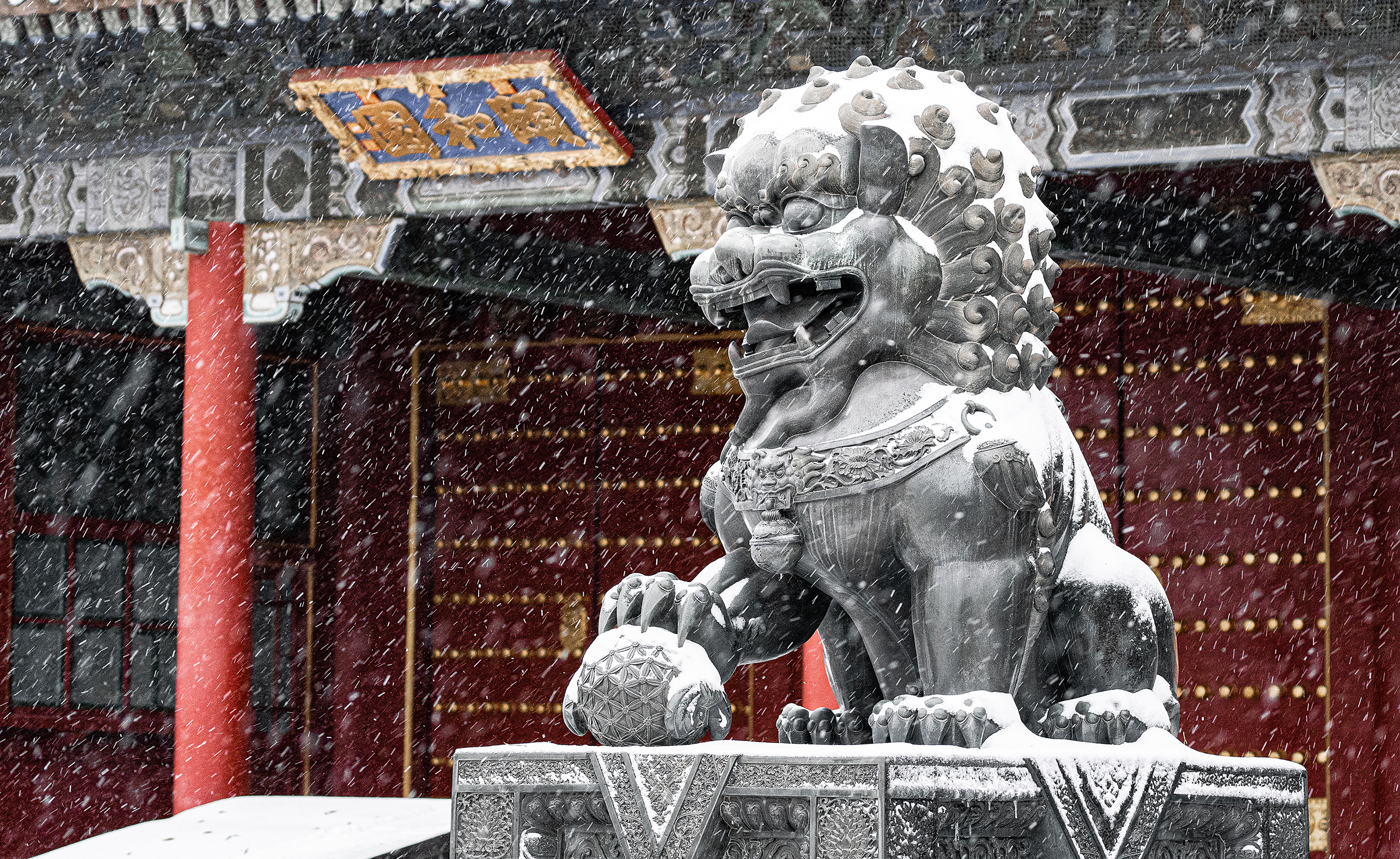 北京初雪颐和园