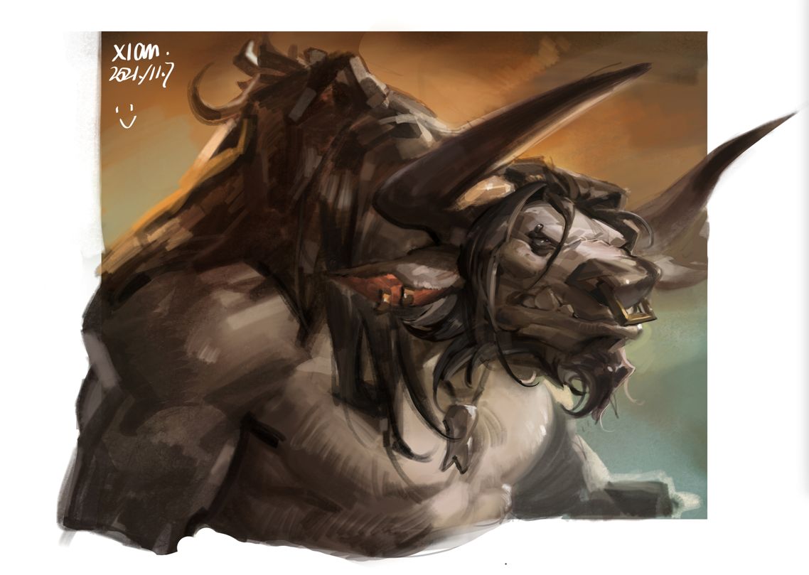 试试厚涂用自己的牛头人武僧开刀