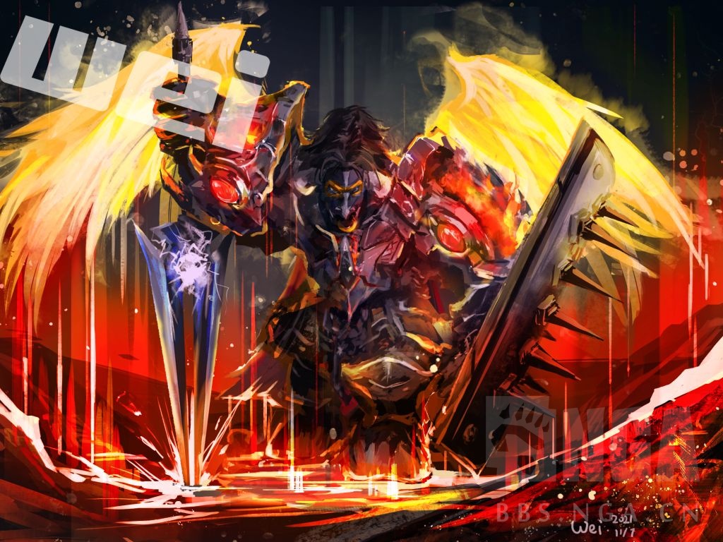 魔兽世界刚完稿的一张牛头人温希尔骑士00