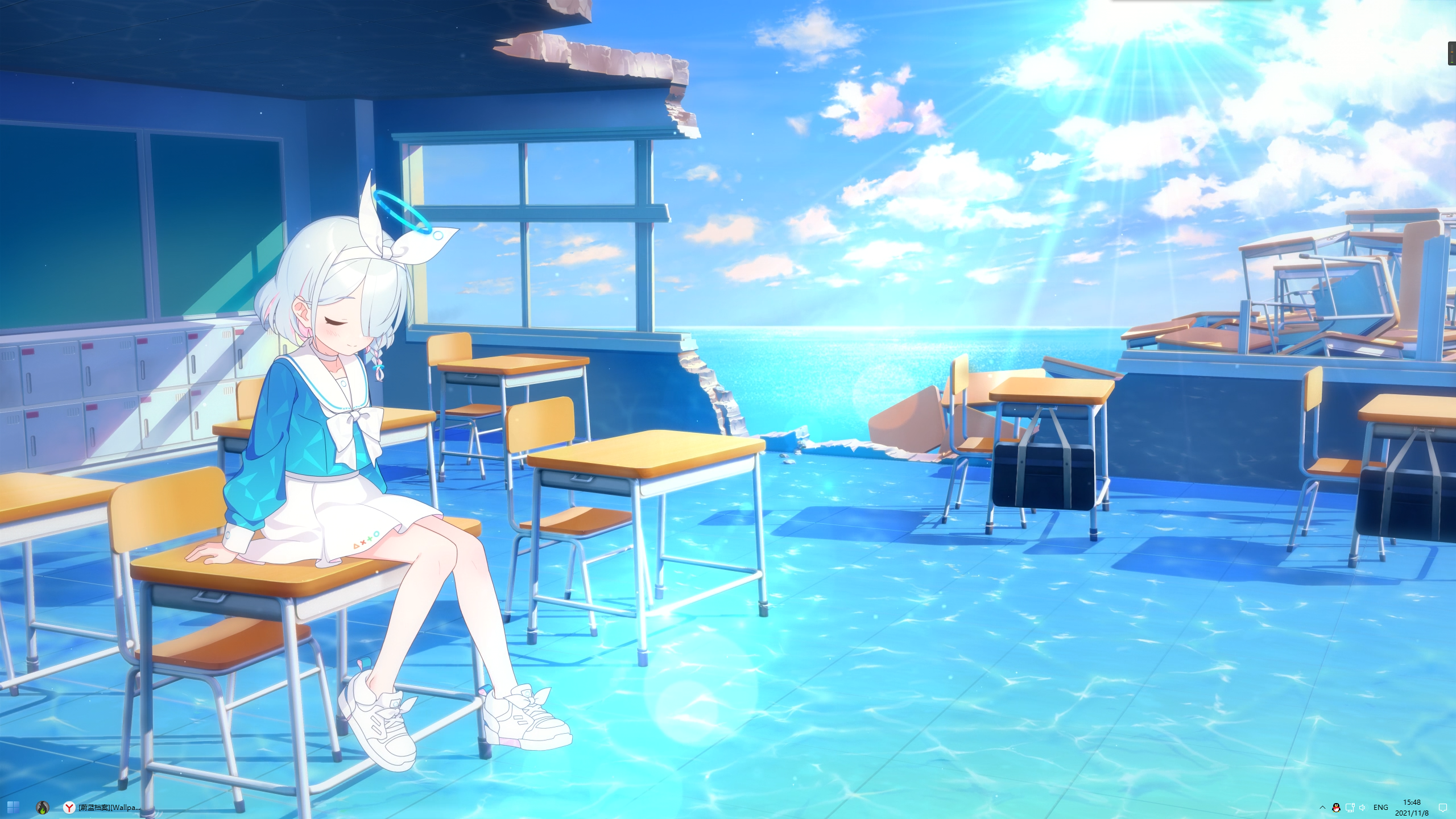 蔚蓝档案wallpaperengine原生2k视频壁纸官网扒下来的背景