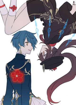 闲聊杂谈胡桃和行秋人设上是不是很般配