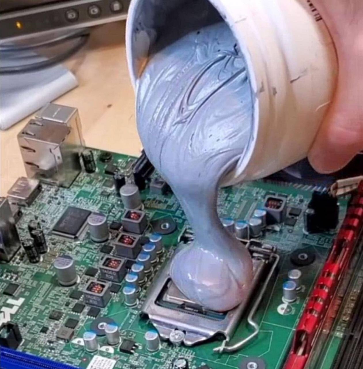 萌新涂硅脂珍贵影像