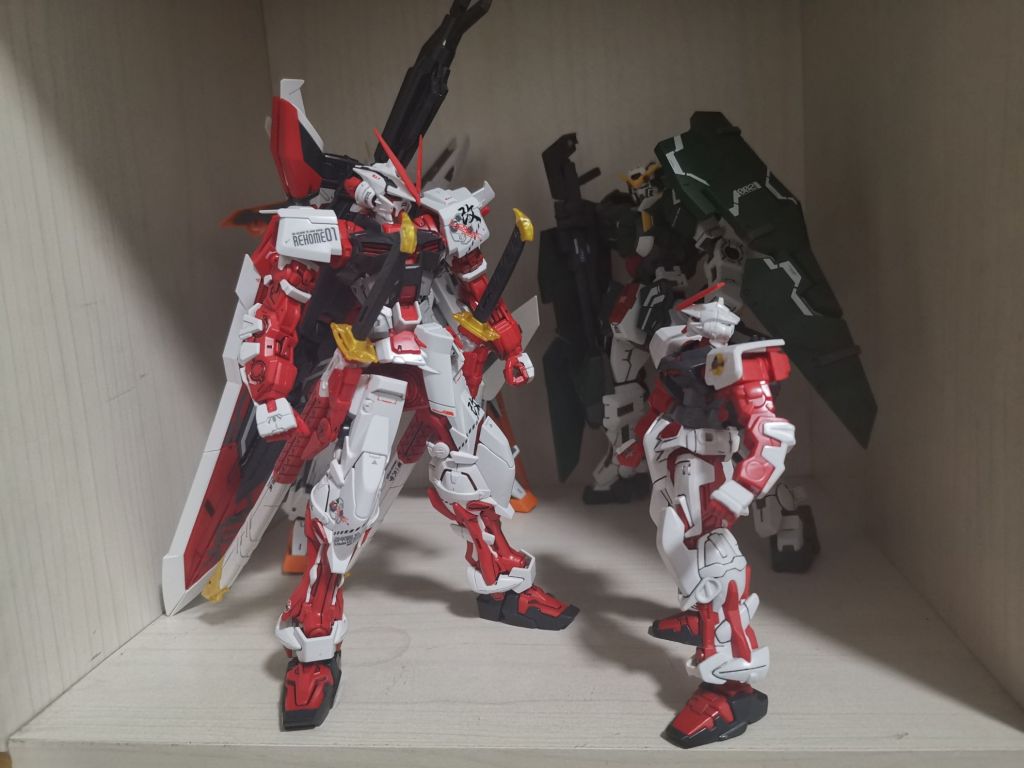 拼装mg红异端完工发一丢丢小感慨