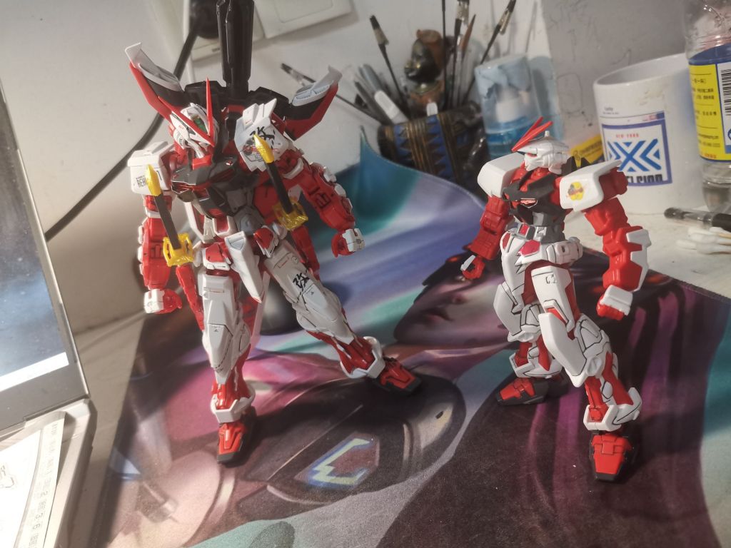 拼装mg红异端完工发一丢丢小感慨