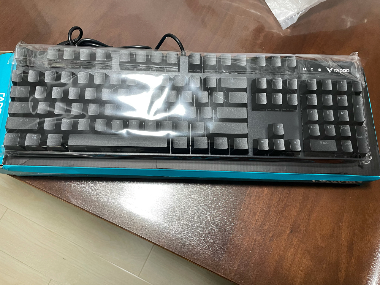 全新雷柏v500pro茶轴机械键盘