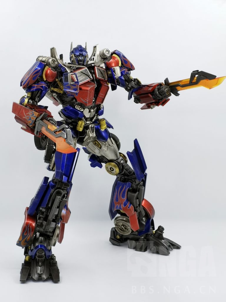 可动成品3a电影擎天柱浑身都是天火的形状