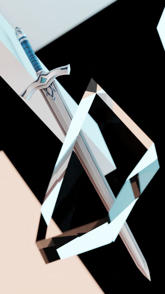 玩了一天的blender做了个无锋剑图x