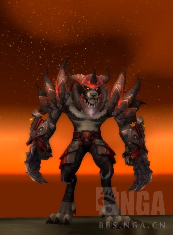 板甲凯威托斯暴虐之爪狼人狂暴战幻化