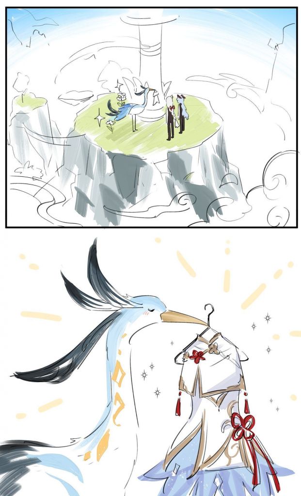 外服搬运关于申鹤和甘雨的衣服有理有据搬运