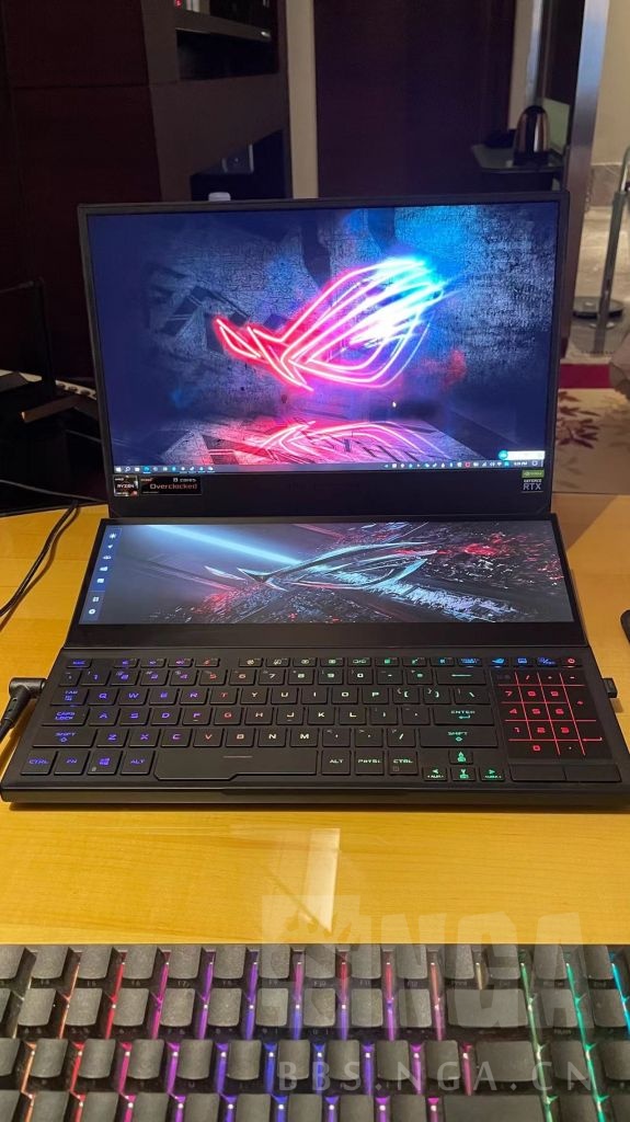 笔记本rog冰刃5双屏4k显示器3080诚心出自用换代笔记本价格28k