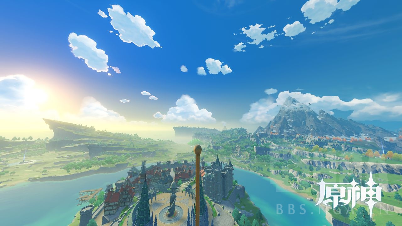 [闲聊杂谈] 分享一下蒙德城最高点的风景.