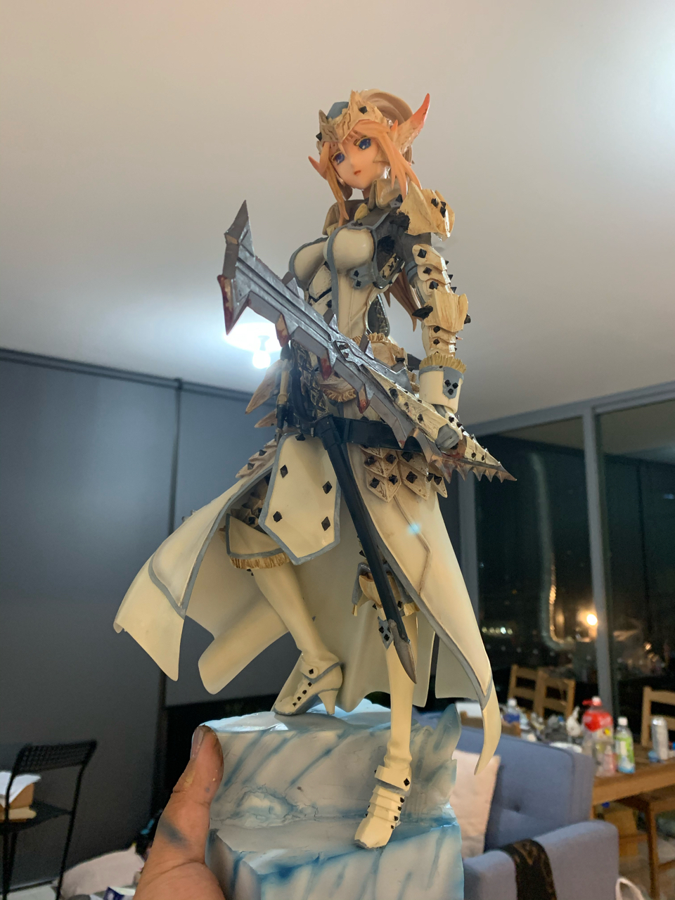 手办gk怪物猎人冰牙龙x套装