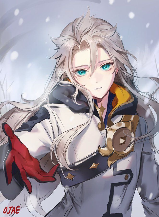 外服搬运白毛绿眼美女不其实是我长发阿贝多哒