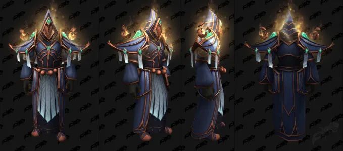 术士套装的6种配色修改后