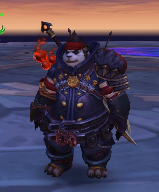 皮甲绝不滚出幻化界自用的熊猫人盗贼幻化