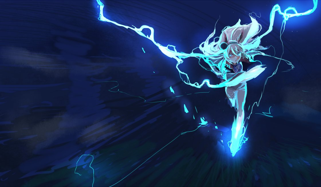 搬运绘画白色稻妻玉藻十字