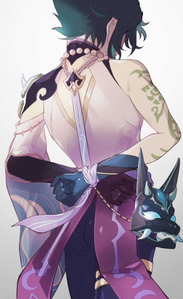 厨力放出魈的后背真的太涩了