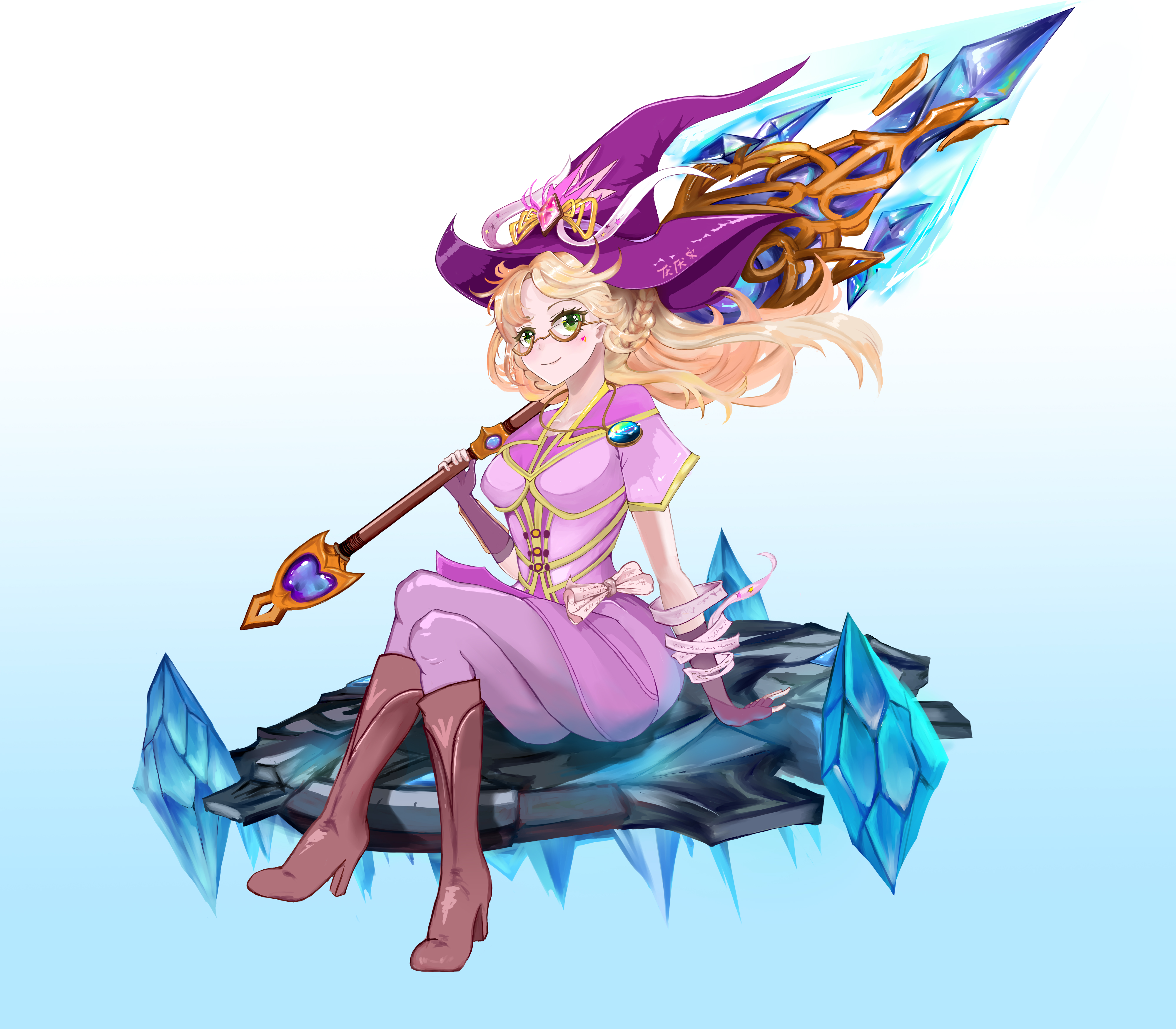 最近冰法很火画一只二次元风小冰法