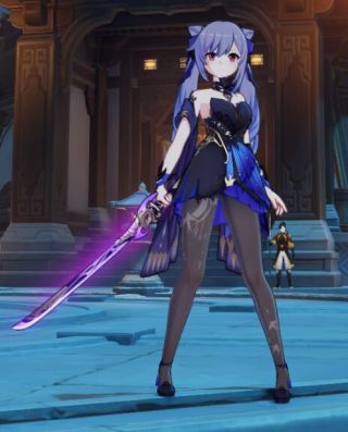 闲聊杂谈刻晴皮肤出来有段时间了你们觉得跟原皮比哪个好看